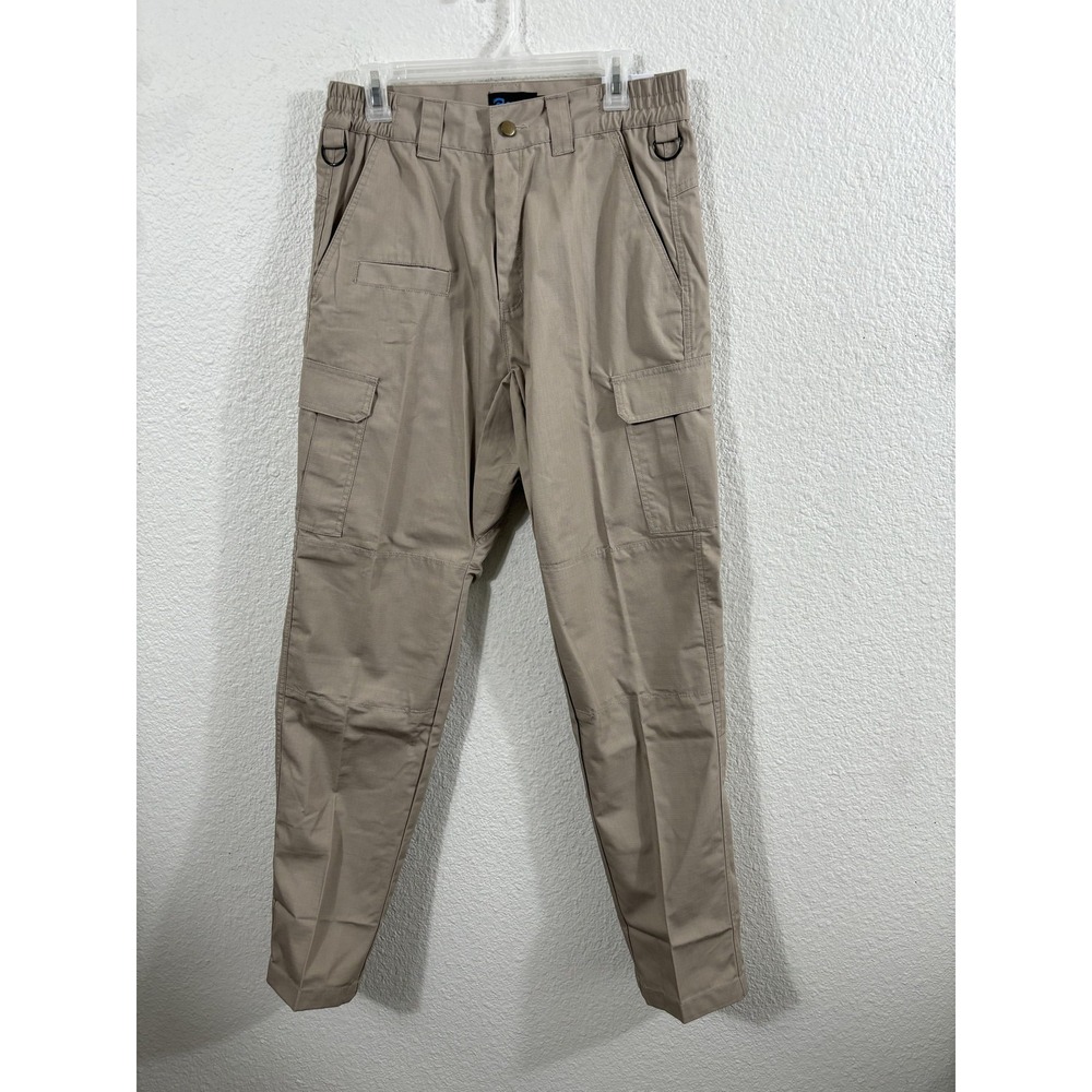 Galls Tac Force‎ Tactical Pants Mens 30x34 Khaki Ripstop Cargo D-Ring Workwear